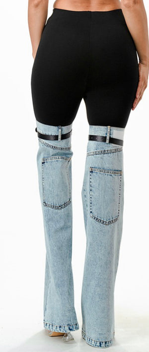 Denim Bottom Pants