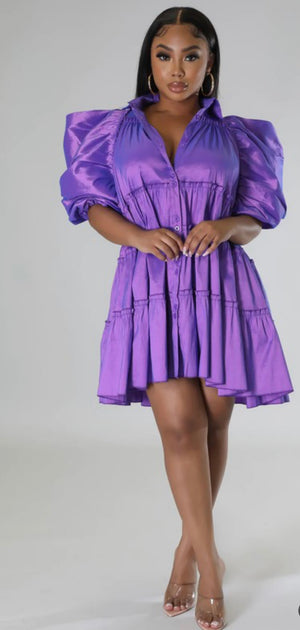 Puff Shirt Dress