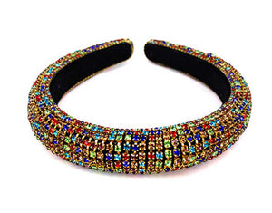 Rhinestone Padded Headband Bejewelled