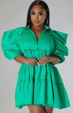 Puff Shirt Dress