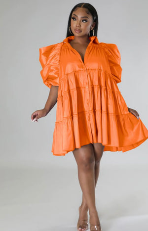 Puff Shirt Dress