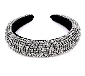 Rhinestone Padded Headband Bejewelled