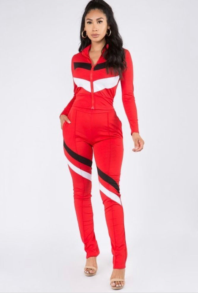 Color block Track Suit